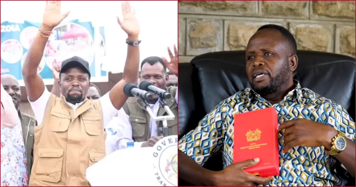 Trans Nzoia governor George Natembeya said he would be returning the state honours awarded to him.
